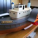 Myrsky, egen design! - 3D-printad bogserbåtsinspirerad hjulångare av eget påhitt.
Filerna finns att ladda ner på www.printables.com
